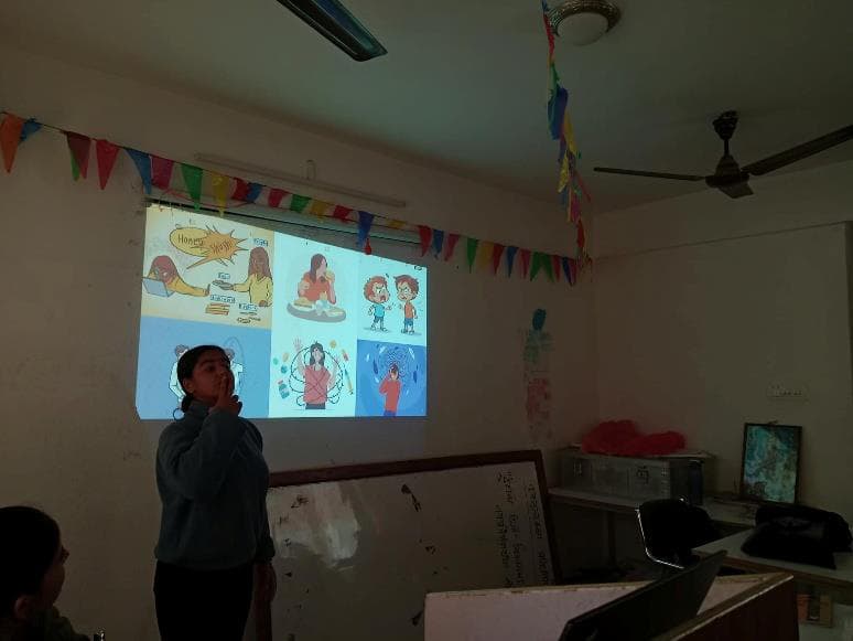 Good Touch, Bad Touch personal safety session for Grade 4–5 students at Janasewa Secondary School, Kirtipur