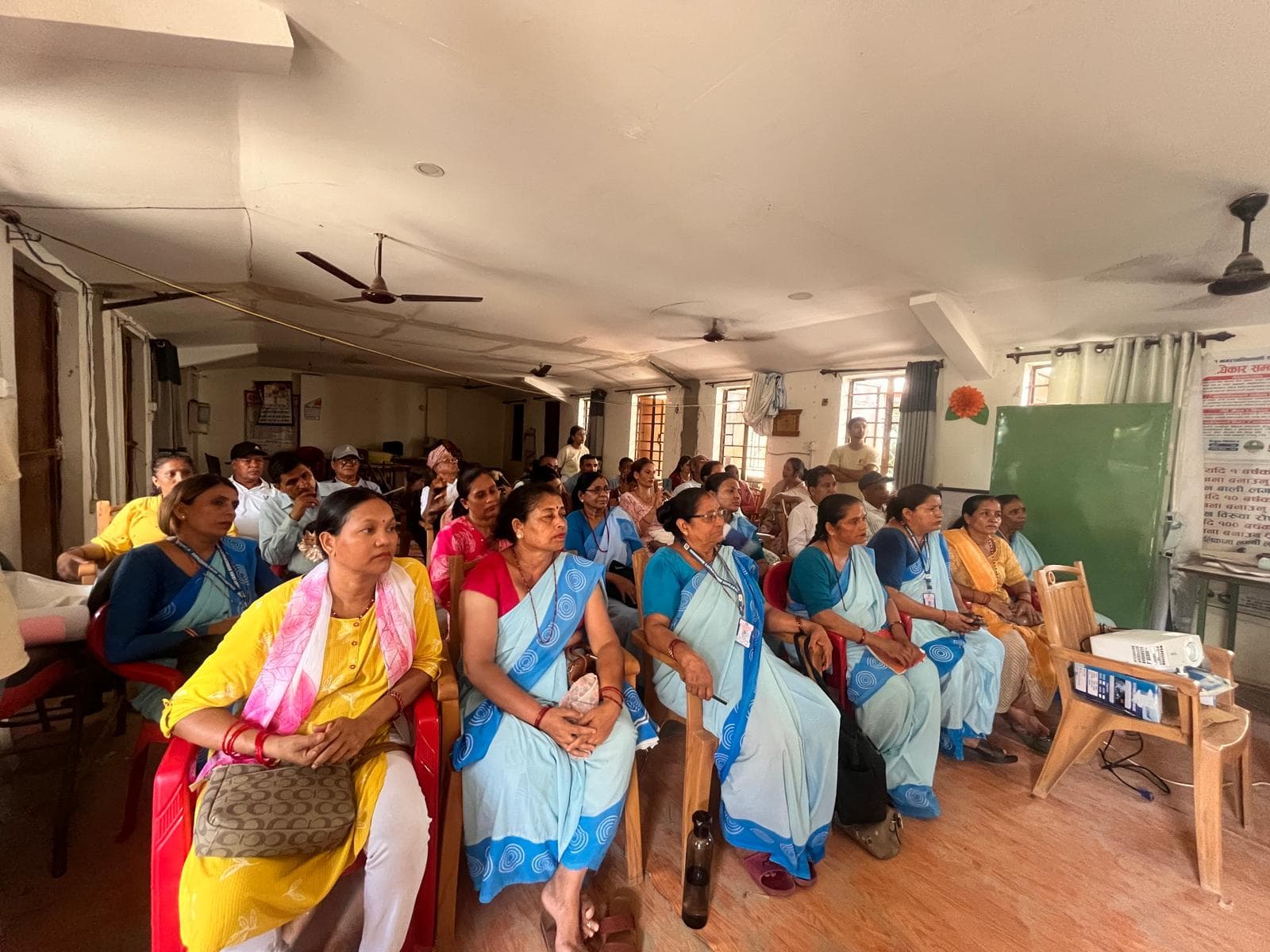 Community members attending Smoke-Free Tilottama awareness session