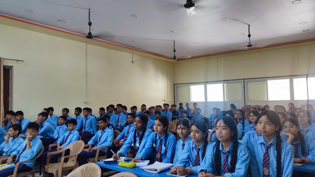 Over 100 students at Shree Shanti Namina Secondary School engaged in Smoke-Free Municipality discussion on tobacco harm and vaping