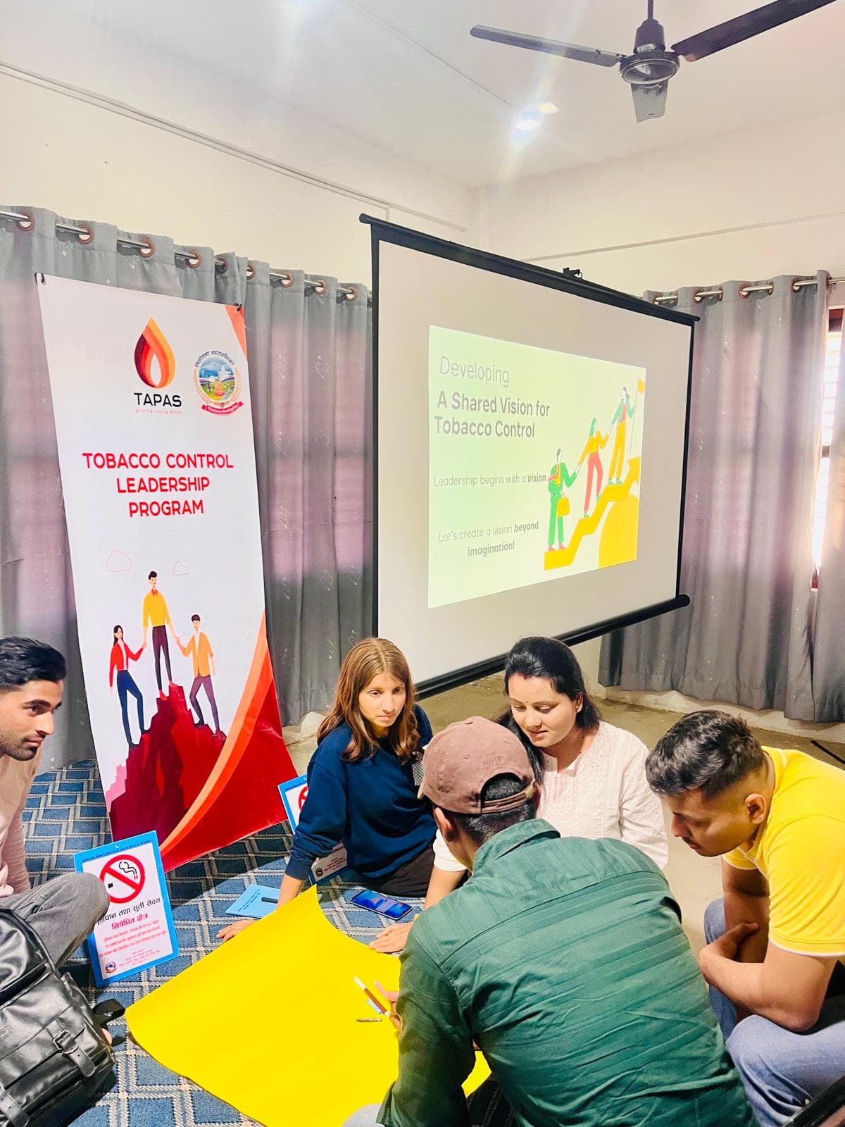 Tobacco Control Leadership Program — group exercise identifying key constraints in tobacco policy